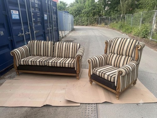 Traditional striped seater - traditional, 2-seater