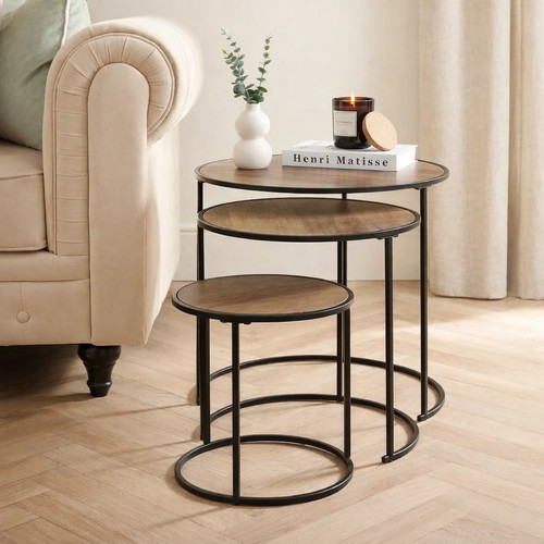 Nesting set round coffee - of,