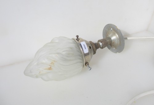 Vintage glass flame light - glass,