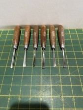 Marples Small Carving Chisels 6 no Good Condition