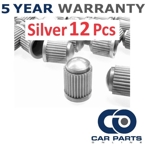 12pc silver plastic tyre - silver, valve