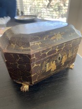 19th Century Lacquered Tea Caddy