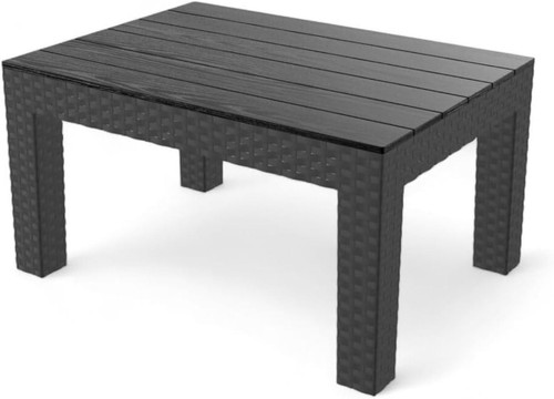 Black garden side table - black,