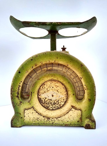 Antique kitchen scales - ,, green