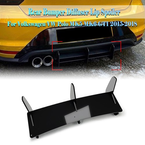 Black rear bumper diffuser - bumper,