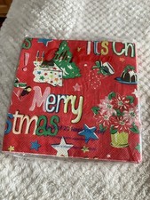 CATH KIDSTON ITS CHRISTMAS PAPER NAPKINS . Only 14 In Packet .