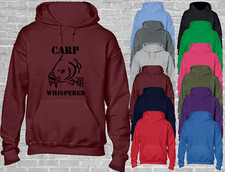 CARP WHISPERER HOODY HOODIE FISHING CLOTHING FISHERMAN ANGLING GIFT TOP NEW