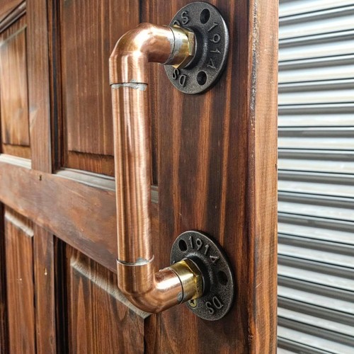 Handmade copper door - handmade, handles