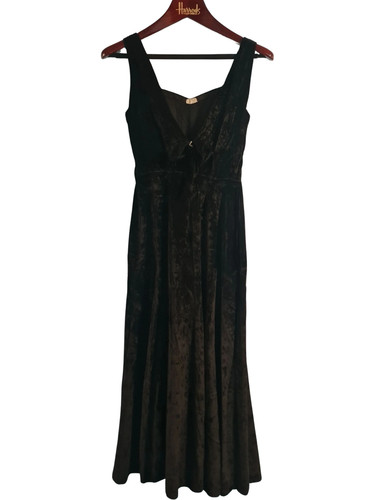 1940 black velvet full - 1940's,