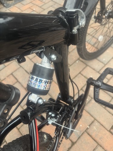 Black fold away bike - away,