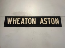 WHEATON ASTON - Wolverhampton Feb 1973 Bus Blind 35” Gift