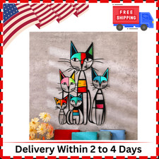 Cat Wall Art Decor Iron Wall