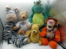 Bundle x5 Plush Soft Toys Random Inc Pooh Tigger Hard Rock John Lewis Jellycat 