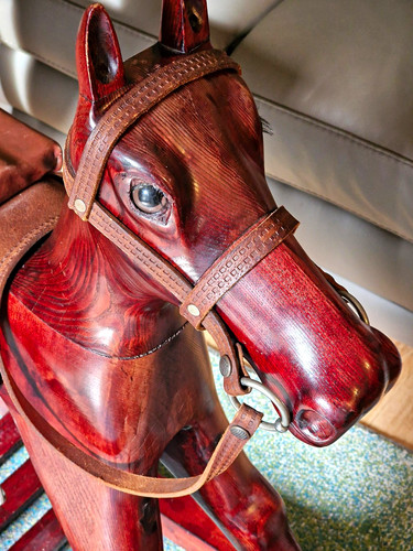 Wooden rocking horse - wooden,