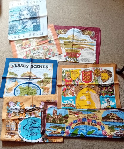 Vintage retro tea towels - vintage,
