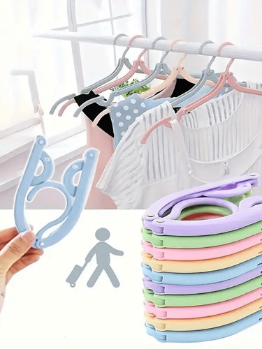 Foldable travel clothes hanger - foldable,
