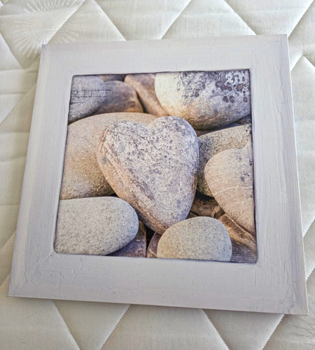 Grey wooden square - square, frame