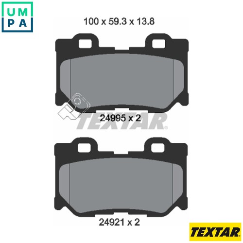 Brake pad set - set, disc