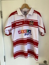 Kooga Wigan Warriors Phelps 21 RLFC 2009 Rugby Shirt Mecca Bingo Men's Medium