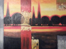 Sunflower Field Canvas Contemporary Floral Art Modern Oil Painting