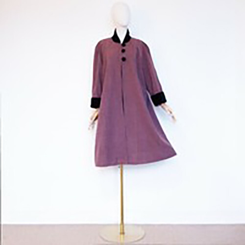Vintage 1980s pink black - pink, wool
