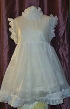 New soft pvc dress sissy maid lolita  adultbaby soft frilly TV ts any size cute