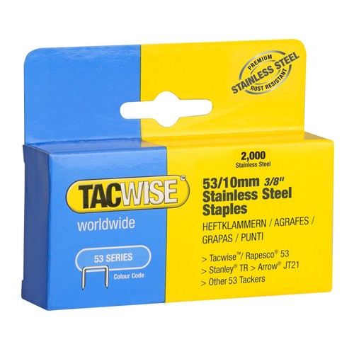 Tacwise 10mm stainless - tacwise,
