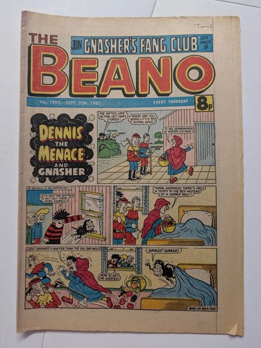 Beano comic 1992 september - beano,
