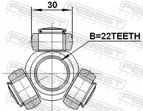 For febest 2716 440 - for, tripoid