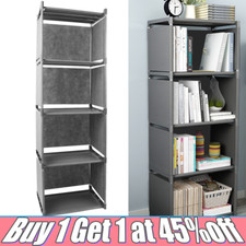 4 Cubes Modern Book Shelves Storage Shelf Bookcase Display Unit Stand Organizer