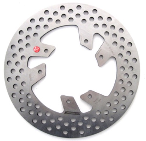 Braking rear brake disc for