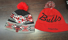 Chicago Bulls Hat Ski Cap Winter 2X Mitchell Basketball Men Women Limited
