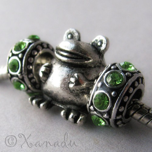 Chubby frog european bead with - chubby,