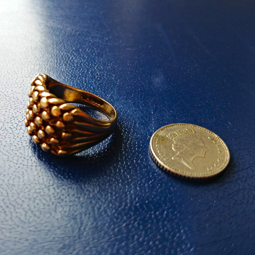 Keeper ring 9ct - keeper,