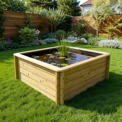Wooden pond 2m - wooden,