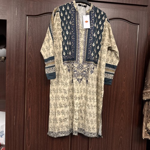 Khaadi embroidered kurta size - embroidered,