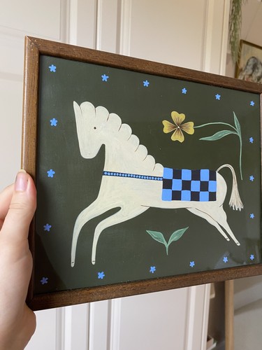Horse folk scandi style - horse,