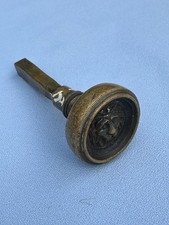 Early Brass Lion Head Writing Seal / Door Cupboard Knob