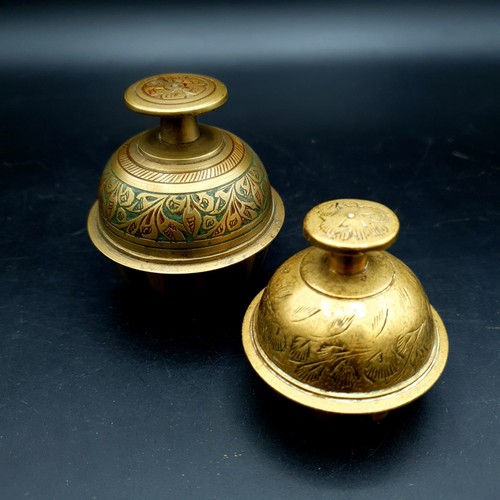 Brass enamel elephant foot - brass,