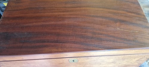 Georgian mahogany writing - mahogany,