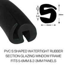 CAB WINDOW RUBBER S SECTION