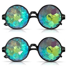 2-8pk Kaleidoscope Glasses Rave Sunglasses | Festival Diffraction Rainbow Lenses