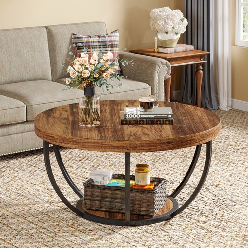 Round coffee table - coffee, table,