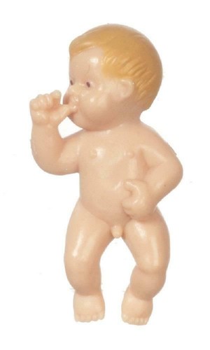 Dolls house baby boy doll - house,