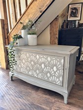 Shabby Chic Vintage Stag Blanket Box Hand Painted In Annie Sloan 