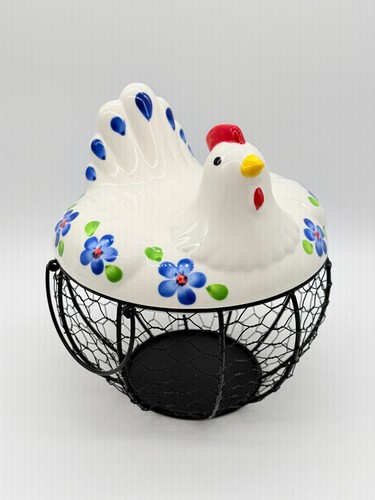 Ceramic chicken egg - ceramic,