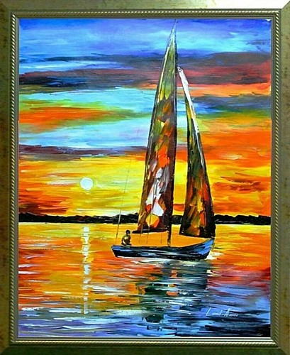 Leonid afremov sailing - leonid, the
