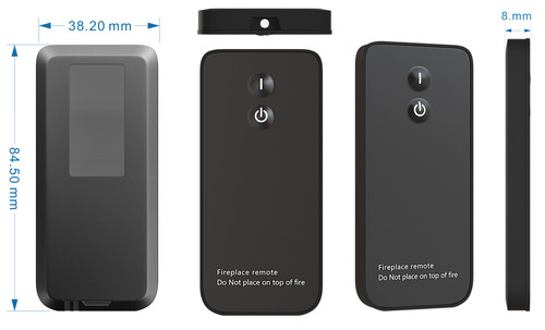 Dimplex fire remote - fire,