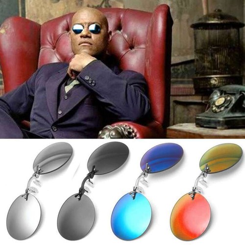 Round rimless sunglasses - rimless,