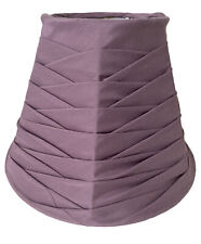LAURAL ASHLEY LIGHT /LAMP SHADE  Lilac Satin Fabric Lined 21cm T x 30cm Diameter